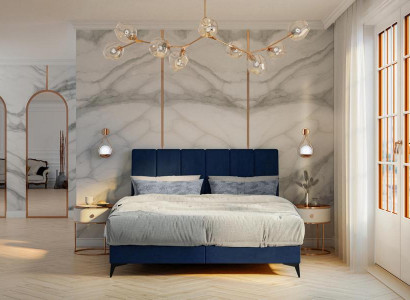 Modernes Bett Schlafzimmer Designer Doppelbett Boxspringbett Polsterbett